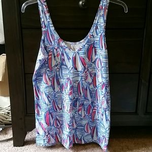 Lilly Pulitzer Red Right Return tank